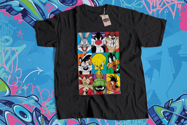 Looney Tunes Character Box Up T Shirt