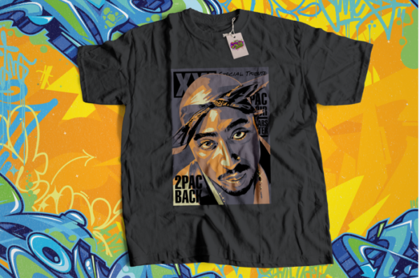 2Pac Back T Shirt